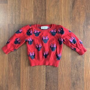 Gap Disney Minnie Mouse Red Sweater 18-24 months